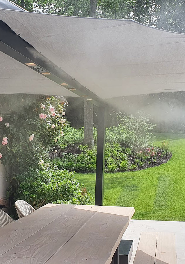 LEAF - Skjól með ljósum og hita. Fánlegt með mist-kælingu