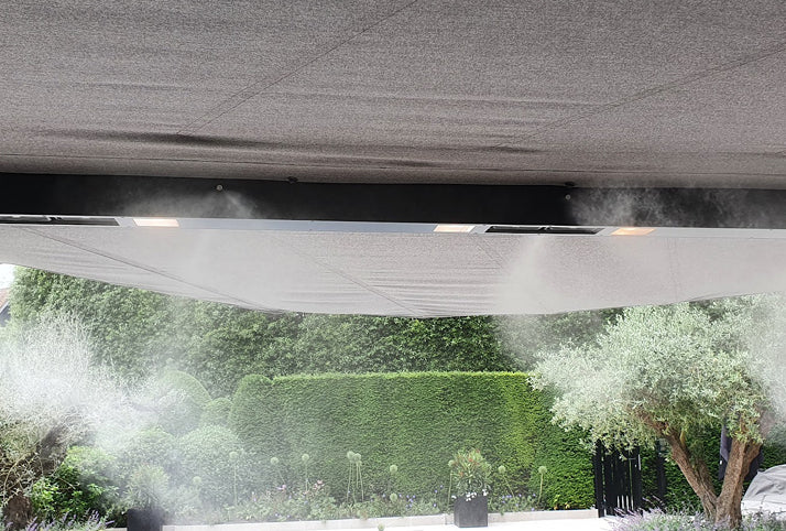 LEAF - Skjól með ljósum og hita. Fánlegt með mist-kælingu